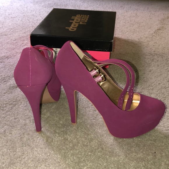 Purple platform heels - Picture 2 of 4